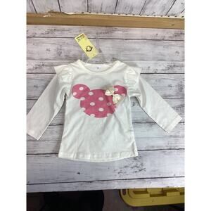 Bibi Lou Baby Girl Clothes Infant Long Sleeved White Tops Size 3-6Months